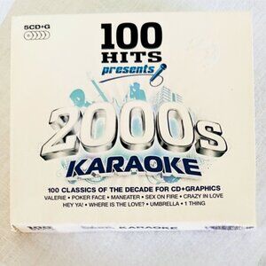 100 Hits 2000s Karaoke CD+G 4 of 5 Disc Set 80 Songs Karaoke Machine Music
